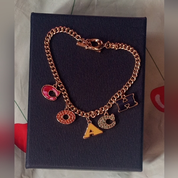 Coach Pave Charm Bracelet!!! 2nd pic is NMP not my pic - Picture 1 of 3